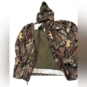 2 in 1 Duck Hunting Heavy Camo Hooded Men's Coat